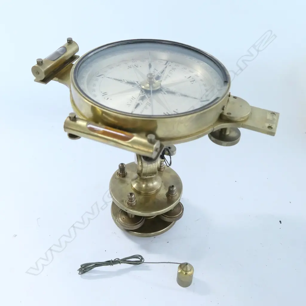 19thC SURVEYOR'S COMPASS by W & S JONES, No.30 LOWER HOLBORN, Image 1++